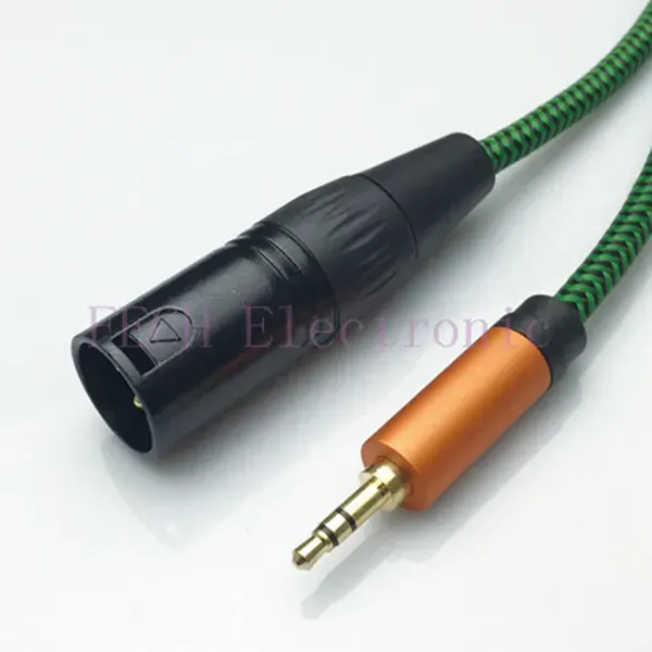 XLR 3P Male to 3.5mm TRS Stereo Male Microphone Cable