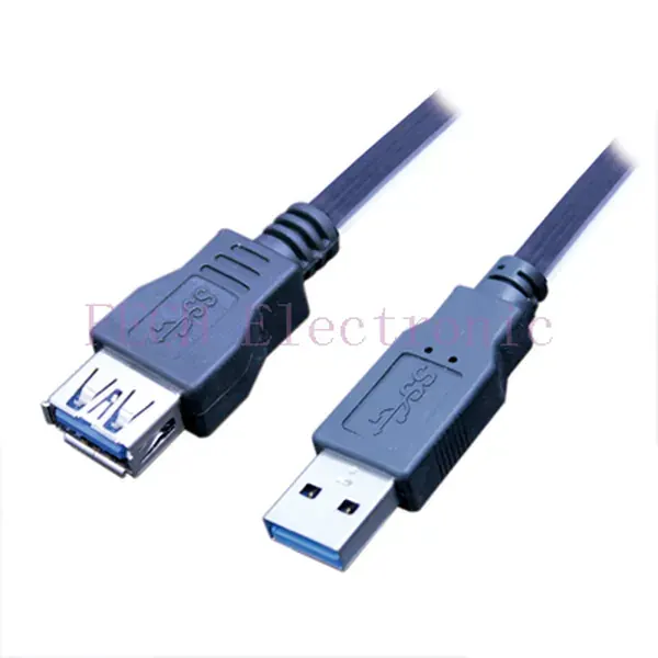 USB3.0 A/M to A/F Super Slim Flat Cable, OD 2.0×7.0mm