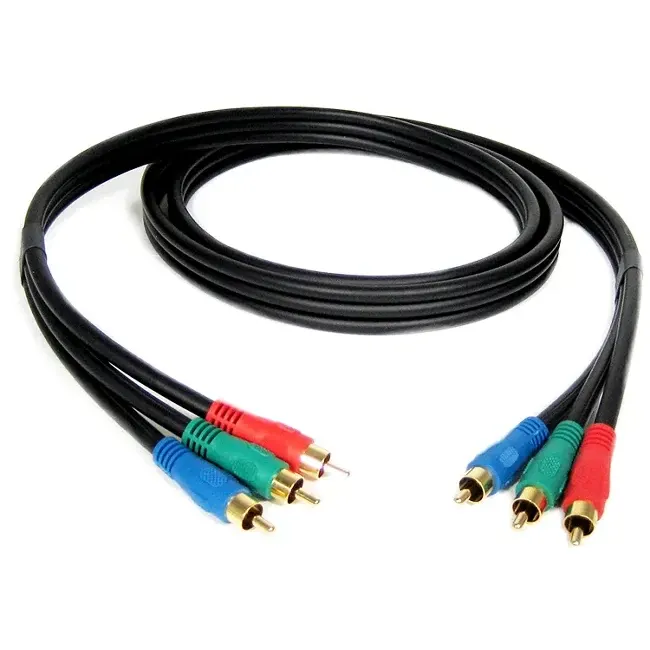 3 RCA To RCA Stereo Audio Video Cable