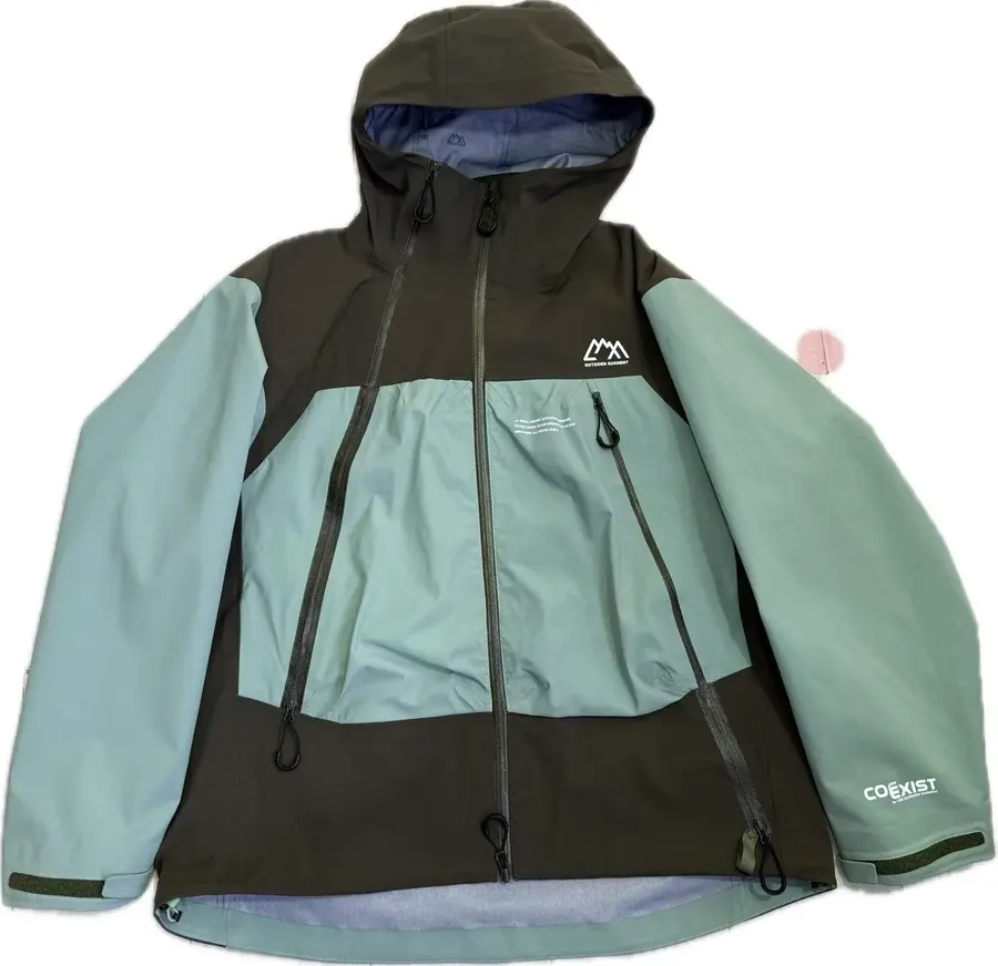 YD4018 Colour-Blocked Hooded Shell Jacket