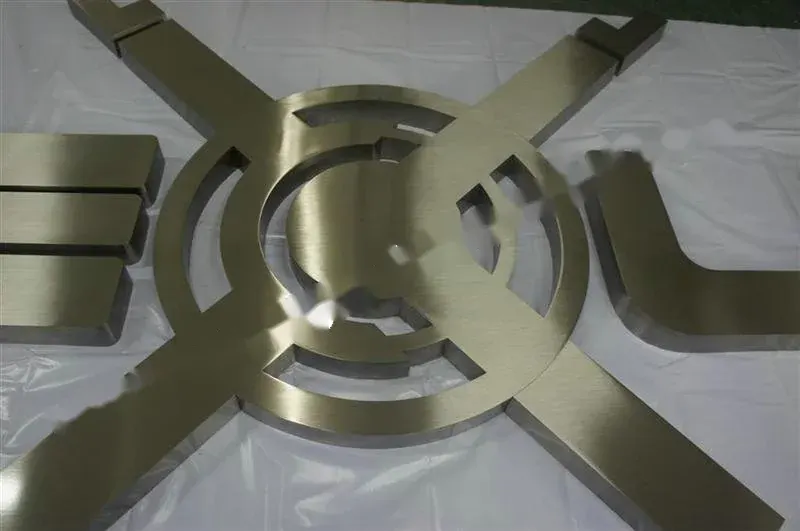 Brushed Stainless Steel Relief Letter #146