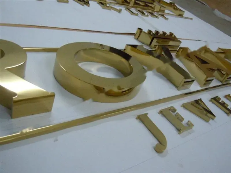 Mirror Polished Stainless Steel Sign Letters