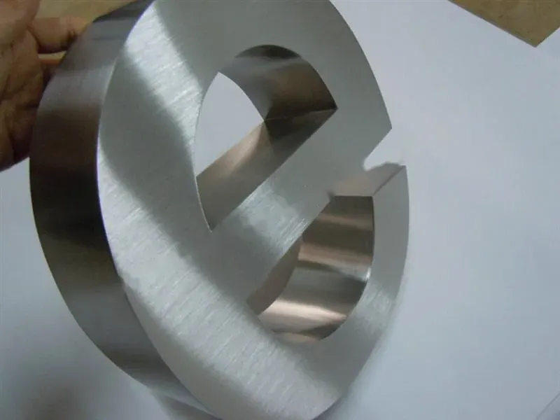 Brushed Stainless Steel Sign Letters