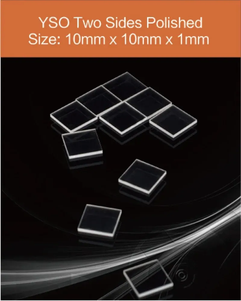 YSO(Ce) 10 x 10 x 1 mm two sides polished