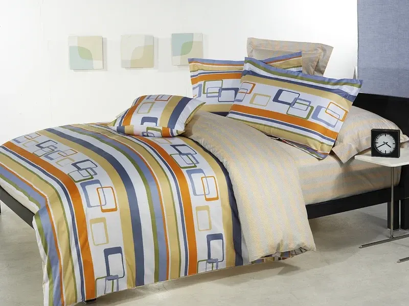 TD-548 Striped Duvet Cover Set