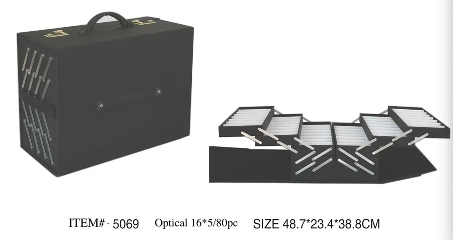 ITEM# 5069 Foldable 80-Piece Eyewear Display Case
