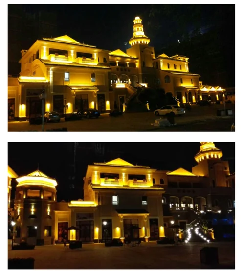 Black Gold Steel Series LED RGB Spotlight dimension drawing, connection diagram or application photo