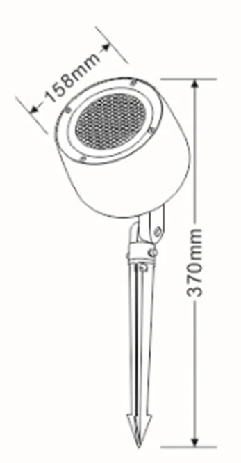 12W 30W 36W LED Flood Lights dimension drawing, connection diagram or application photo