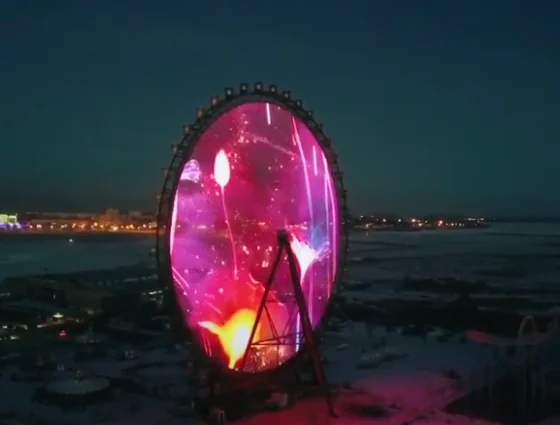 Wie ein Riesenrad-Display beim Drehen seine Musterebene beibehält – FL Technology-Wissensartikel