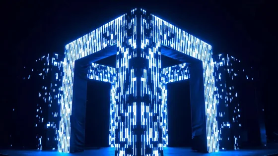 A 700,000 LED Matrix Building Digital Light Show illustration