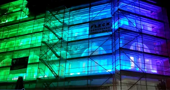 Lâmpadas Wall Washer LED 36W em RGB para iluminação de fachadas de edifícios - artigo de conhecimento FL Technology