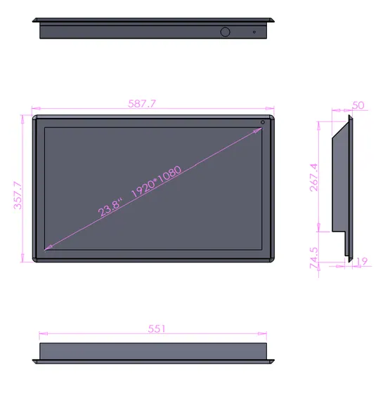 24“ watrproof monitor