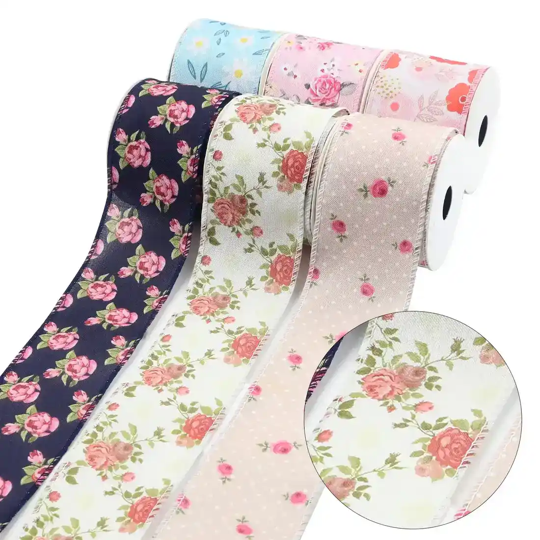 63mm Summer Flower Theme Ribbon Gift Decoration Khao Ke supplied by BY Boyuan