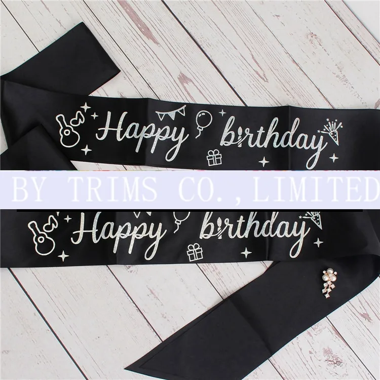 Laser Silver Sash Birthday Party Bridesmaid Etiquette supplied by BY Boyuan