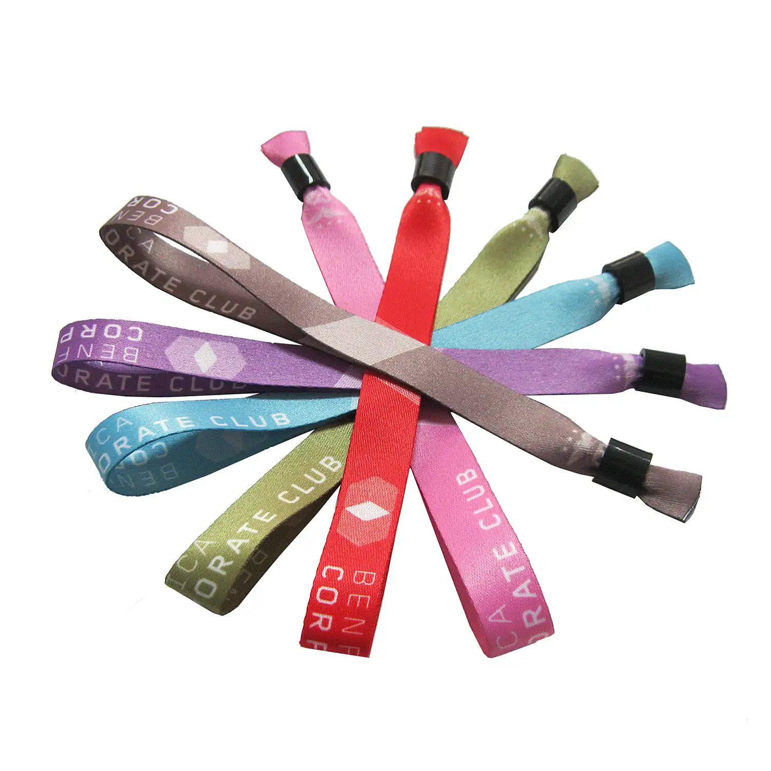 Disposable Heat Transfer Wrist Band Woven Mark Bracelet Polyester supplied by BY Boyuan