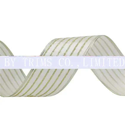 6.3cm Kaoke Wire Edge Ribbon Bow Clothing Accessories Wedding detail view 3