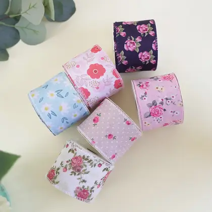63mm Summer Flower Theme Ribbon Gift Decoration Khao Ke detail view 3