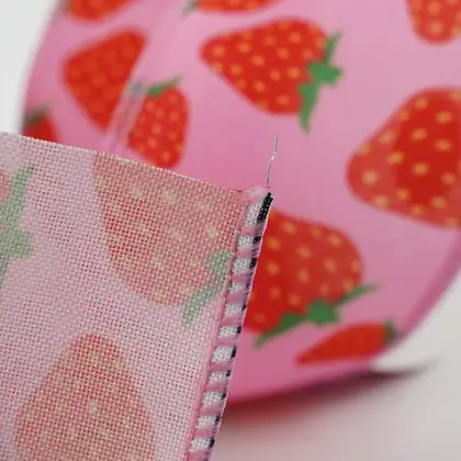 63mm Wire Edge Coke with Fruit Theme Series Ribbon detail view 3