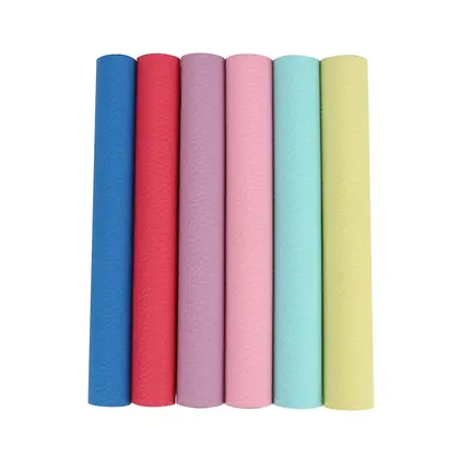 PU Cloth Leather Litchi Pattern Earrings Material Self-adhesive Fabric detail view 2