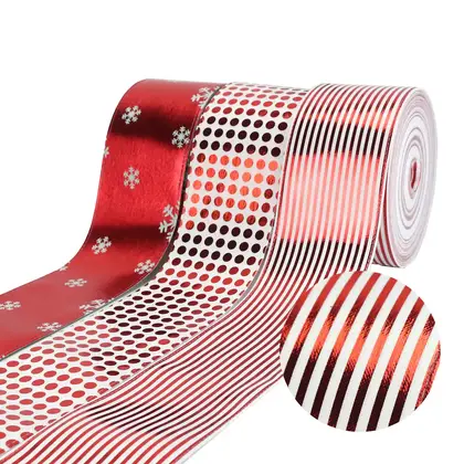 6.3cm Wire Edge Ribbon Easter Egg Heat Transfer Series detail view 2