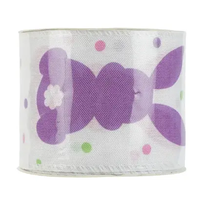 6.3cm Wire Edge Ribbon Easter Egg Heat Transfer Series Polyester Ribbon 2 detail view 3