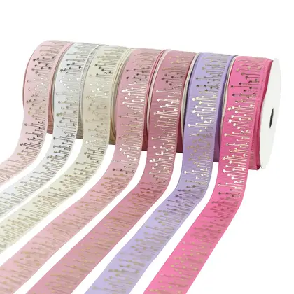 Bronzing Ribbed Ribbon 22mm Bow Luggage Clothing Accessories Hair detail view 3