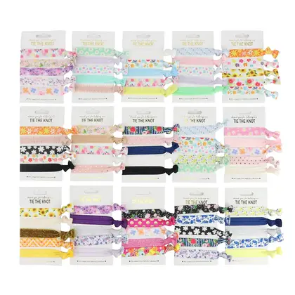 Elastic Hair Band Knotted Rubber Rope Ring High Head detail view 2