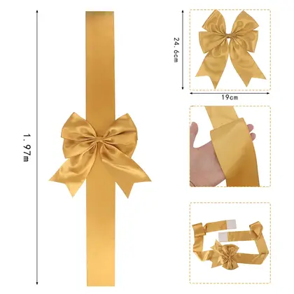 Outlet Bow Ribbons Gift Boxes Decorative for Christmas Custom detail view 3