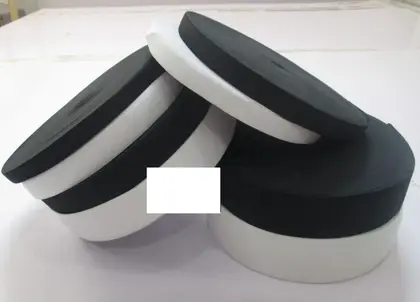 Thickened Eight Yarn Elastic Belt Black and White Imported detail view 2