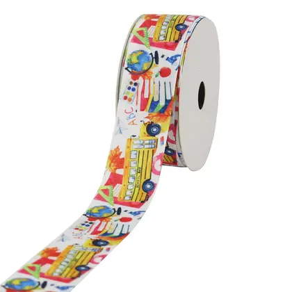 Thread Printing Ribbon for School Season Back to 3.8cm detail view 3