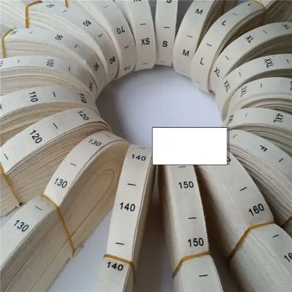 Silk-screen Cotton Code Label Cloth Size Digital Tape Children's detail view 3