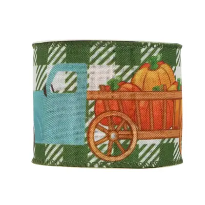 Wire Edge Khao Ke Ribbon Gift Wrapping Thanksgiving Decorative Polyester Ribbon 2 detail view 3