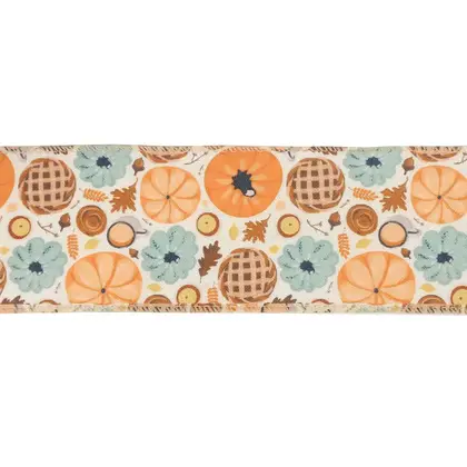 Wire Edge Khao Ke Ribbon Gift Wrapping Thanksgiving Decorative Polyester Ribbon 2 detail view 2