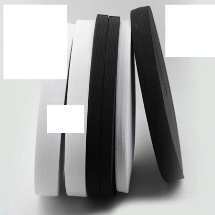 Thickened Eight Yarn Elastic Belt Black and White Imported supplied by BY Boyuan