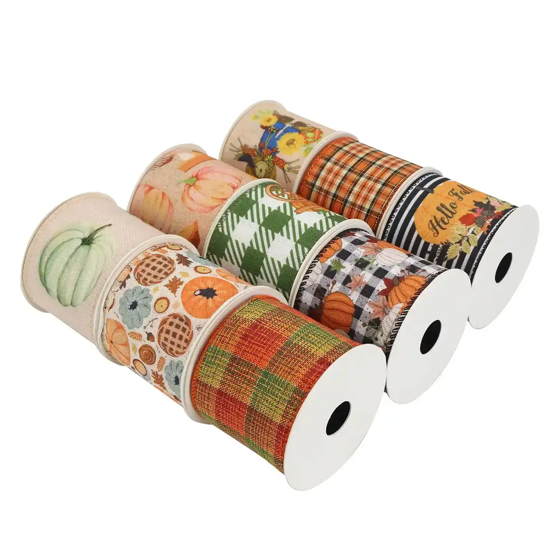 Wire Edge Khao Ke Ribbon Gift Wrapping Thanksgiving Decorative Polyester Ribbon 2 supplied by BY Boyuan