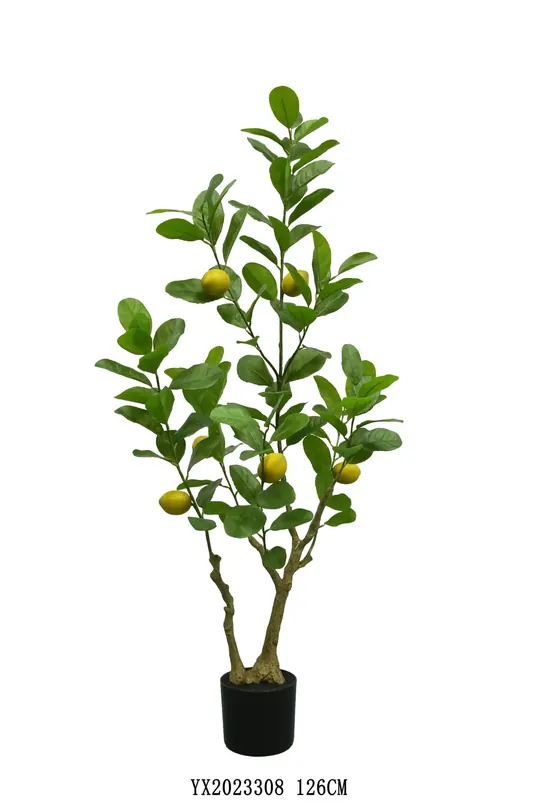 104 Leaves 6 Fruits Lemon Tree 126 cm artificial tree