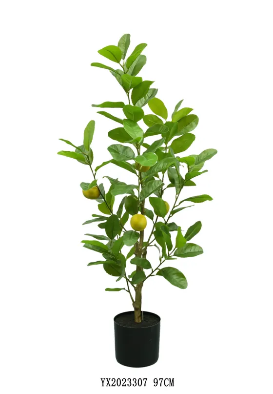 98 Leaves 8 Fruits Lemon Tree 97 cm artificial tree