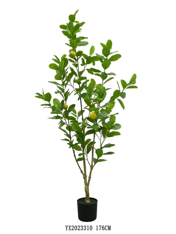 228 Leaves 8 Fruits Lemon Tree 176 cm artificial tree