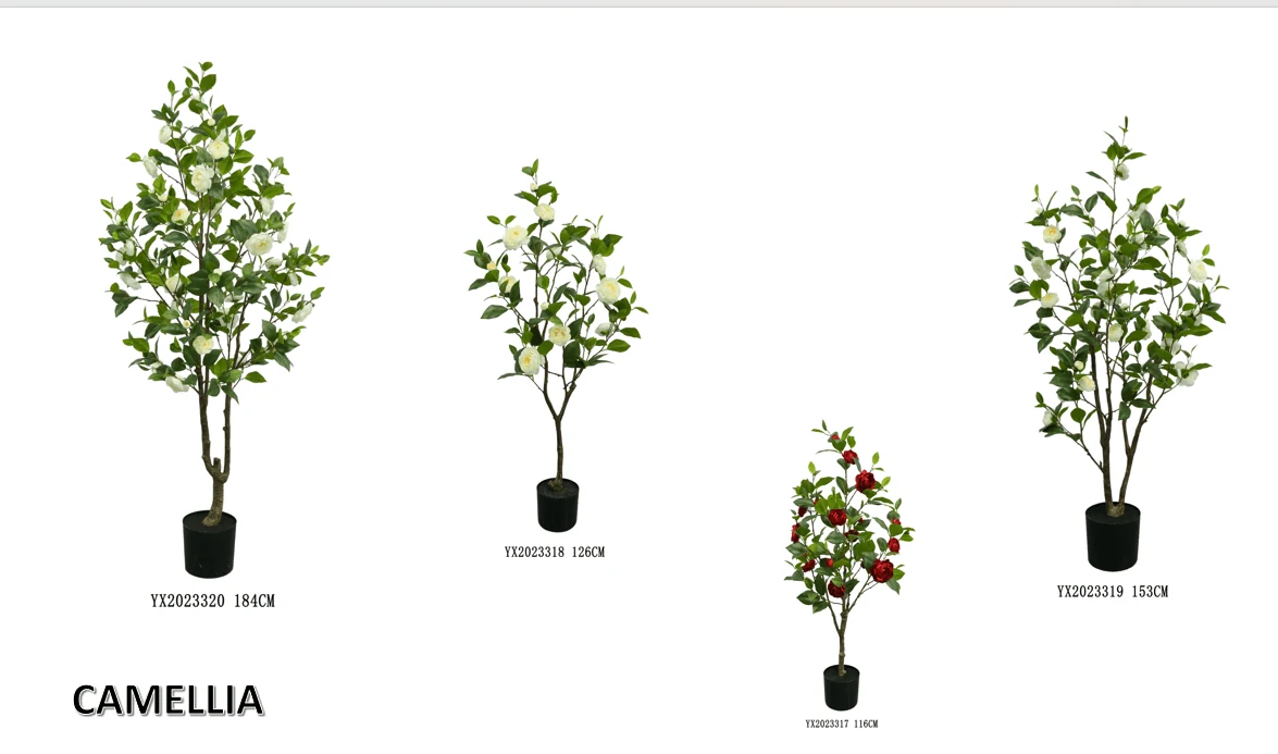 142 Leaves 15 Flowers Camellia 116 cm alternative view 2