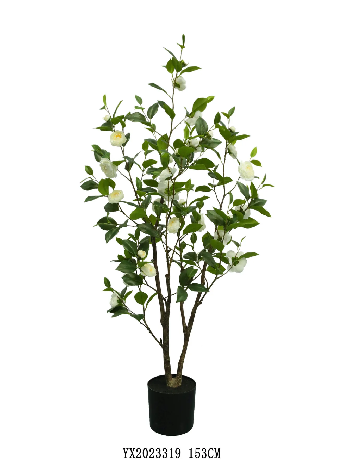 238 Leaves 35 Flowers Camellia 153 cm artificial tree made by MG TREE