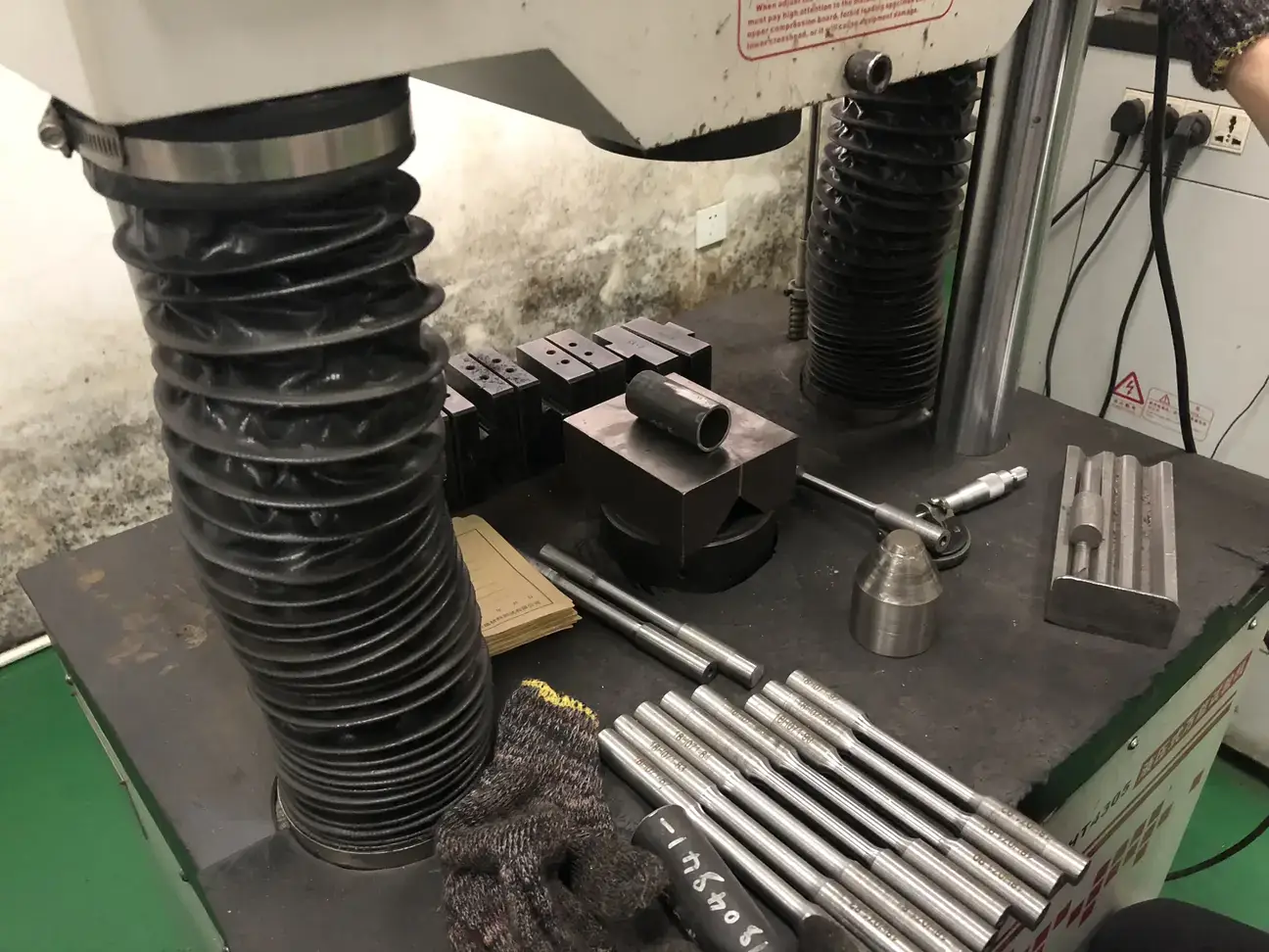 Tube production equipment in the workshop
