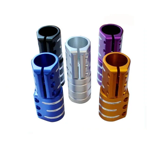 Anodized surface finish on machined parts