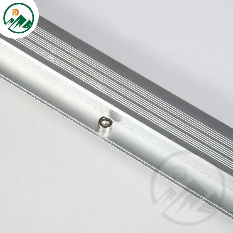 DMX control setup for the linear wall light with colour-changing capabilities