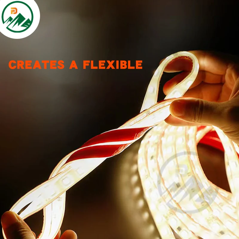 14.4W LED strip light with aluminium core and ABS jacket, D16.5mm x T8mm profile