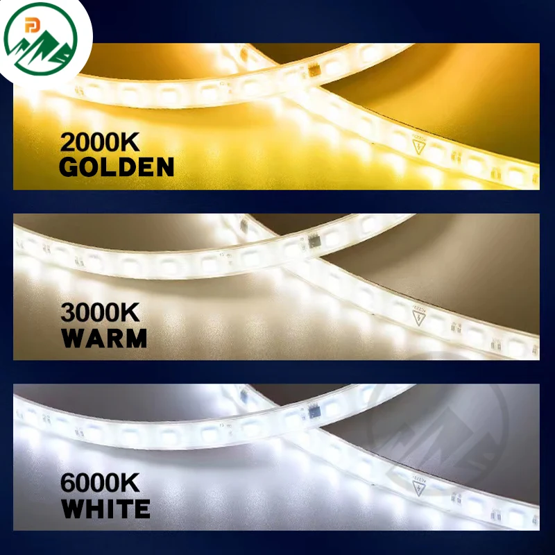 Detail of the EPISTAR 5050 LED chips on the strip's surface