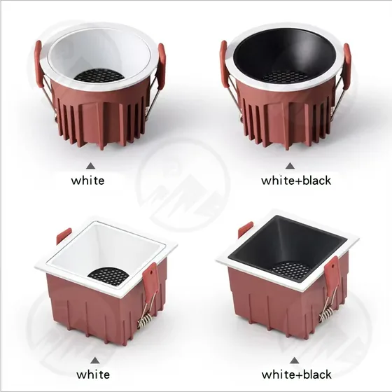 D65 x H53mm 치수 및 D55mm 컷아웃을 갖춘 원형 상업용 LED 다운라이트 FD-DL030R05