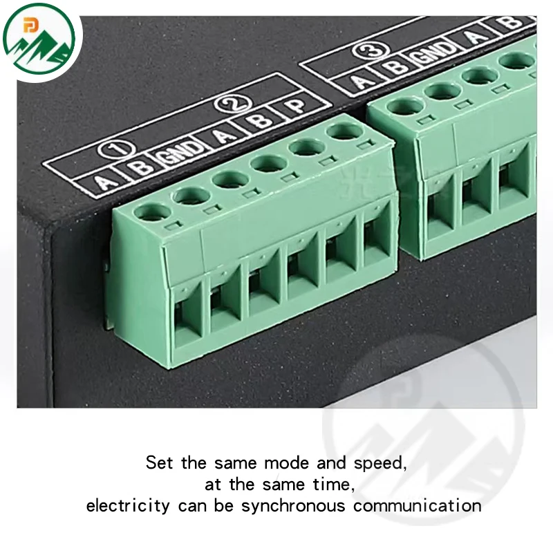 Back view of the DMX controller with AC85-265V input terminal and output terminals