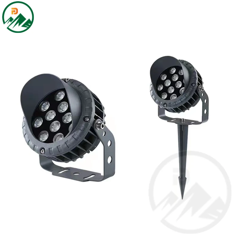 Close-up of the LED array and lens assembly with CREE chip visible