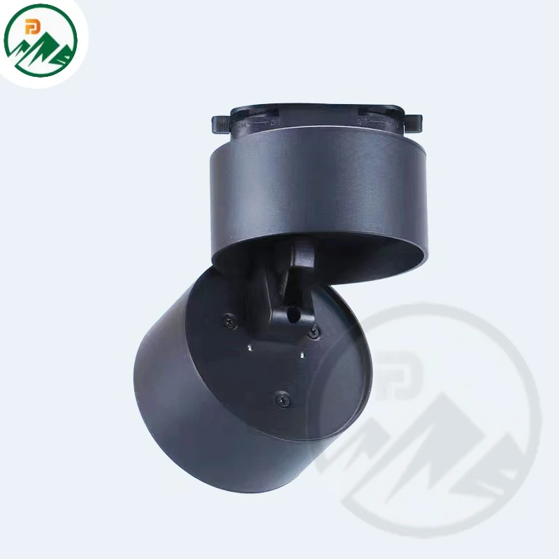 Side view of the 7W LED down light showing the D100 x H105 mm dimensions