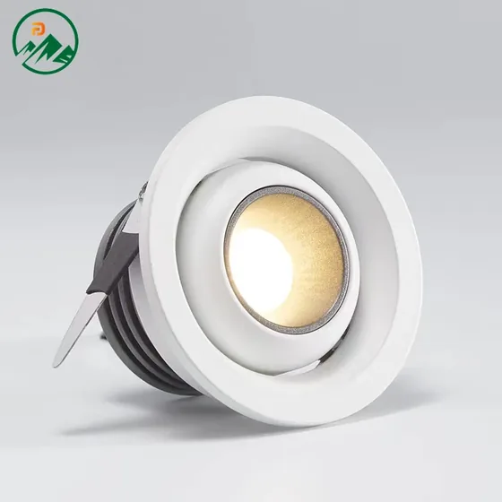 알루미늄 본체와 50mm 컷아웃 구멍이 있는 3W LED 다운라이트